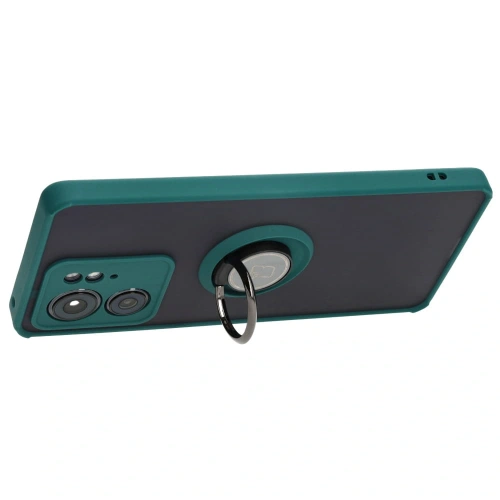 Buy Bizon Case Hybrid Ring Motorola Edge 40 smoky with a dark green frame - BIZ3316 - {ean13} - Home Screen Store Europe