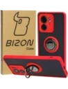 Bizon Case Hybrid Ring Motorola Edge 40 füstös piros kerettel