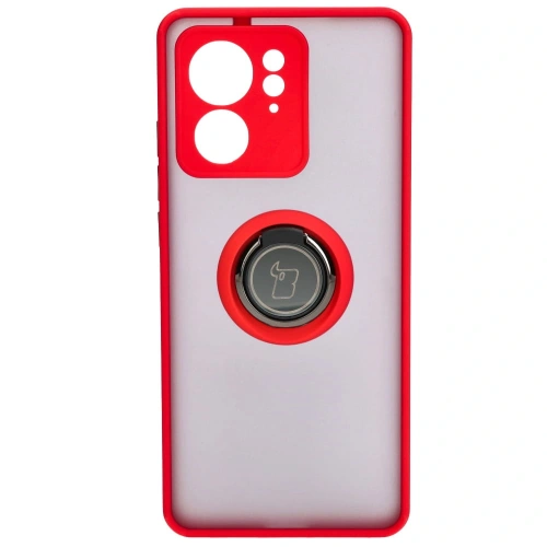 Buy Bizon Case Hybrid Ring Motorola Edge 40 smoky with a red frame - BIZ3317 - {ean13} - Home Screen Store Europe