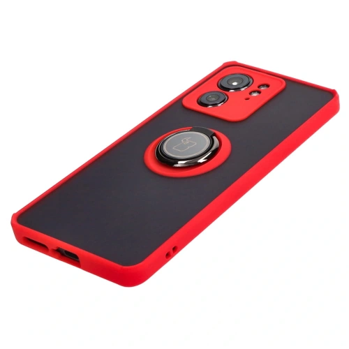Buy Bizon Case Hybrid Ring Motorola Edge 40 smoky with a red frame - BIZ3317 - {ean13} - Home Screen Store Europe