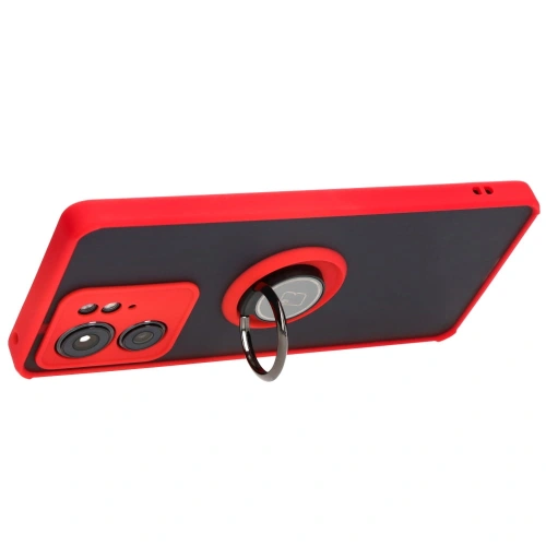 Buy Bizon Case Hybrid Ring Motorola Edge 40 smoky with a red frame - BIZ3317 - {ean13} - Home Screen Store Europe