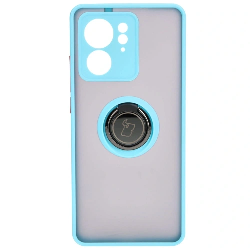 Buy Bizon Case Hybrid Ring Motorola Edge 40 smoky with a light blue frame - BIZ3318 - {ean13} - Home Screen Store Europe