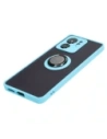 Buy Bizon Case Hybrid Ring Motorola Edge 40 smoky with a light blue frame - BIZ3318 - {ean13} - Home Screen Store Europe