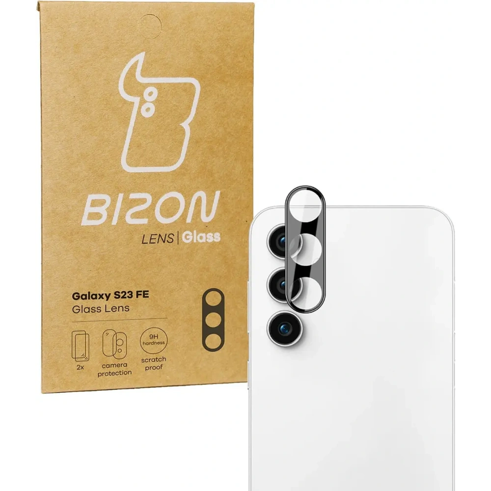 Szkło na aparat Bizon Glass Lens do Samsung Galaxy S23 FE [2 PACK]