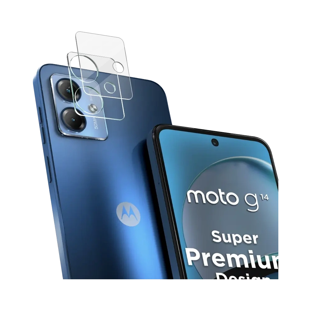 Szkło na aparat Bizon Glass Lens do Moto G14 [2 PACK]
