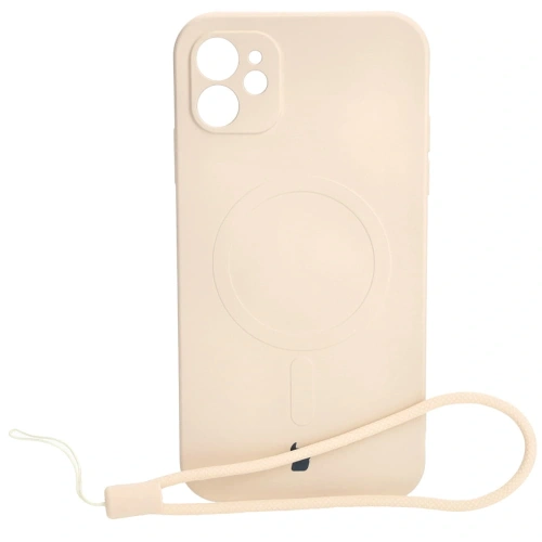 Buy Bizon Case Silicone Magnetic Apple iPhone 11 beige - BIZ3324 - {ean13} - Home Screen Store Europe