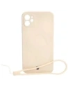 Etui silikonové s magnetickým kroužkem Bizon Case Silicone Magnetic pro Apple iPhone 11 béžové