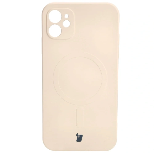 Buy Bizon Case Silicone Magnetic Apple iPhone 11 beige - BIZ3324 - {ean13} - Home Screen Store Europe