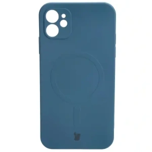 Kup Etui silikonové s magnetickým kroužkem Bizon Case Silicone Magnetic pro Apple iPhone 11 navy modré - BIZ3326 - {ean13} - Sklep Home Screen