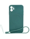 Bizon Case Silicone Magnetic Apple iPhone 11 dark green