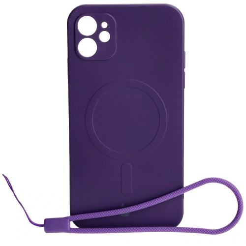 Kup Etui silikonowe z pierścieniem magnetycznym Bizon Case Silicone Magnetic do Apple iPhone 11 śliwkowe - BIZ3328 - {ean13} - Sklep Home Screen