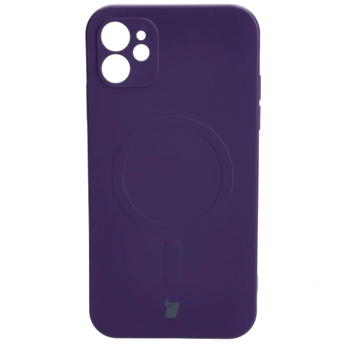 Kup Etui silikonowe z pierścieniem magnetycznym Bizon Case Silicone Magnetic do Apple iPhone 11 śliwkowe - BIZ3328 - {ean13} - Sklep Home Screen