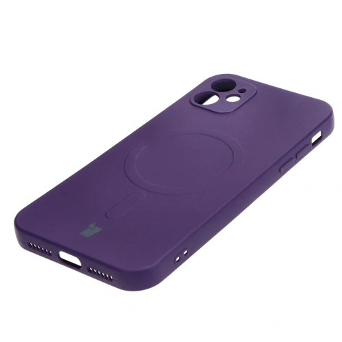 Kup Etui silikonowe z pierścieniem magnetycznym Bizon Case Silicone Magnetic do Apple iPhone 11 śliwkowe - BIZ3328 - {ean13} - Sklep Home Screen