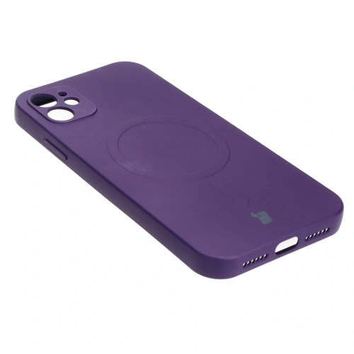 Kup Etui silikonowe z pierścieniem magnetycznym Bizon Case Silicone Magnetic do Apple iPhone 11 śliwkowe - BIZ3328 - {ean13} - Sklep Home Screen