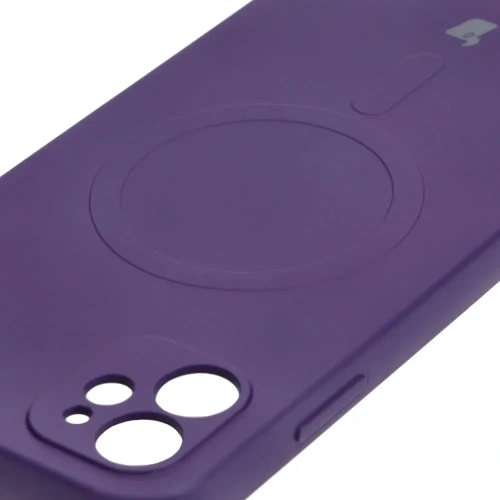 Kup Etui silikonowe z pierścieniem magnetycznym Bizon Case Silicone Magnetic do Apple iPhone 11 śliwkowe - BIZ3328 - {ean13} - Sklep Home Screen
