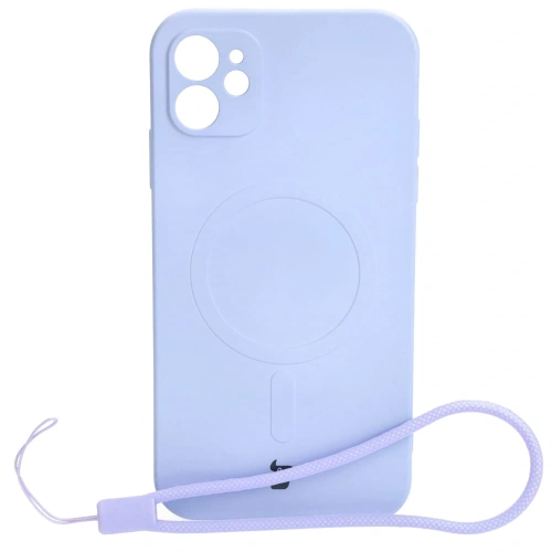 Kup Etui silikonowe z pierścieniem magnetycznym Bizon Case Silicone Magnetic do Apple iPhone 11 jasnofioletowe - BIZ3331 - {ean13} - Sklep Home Screen