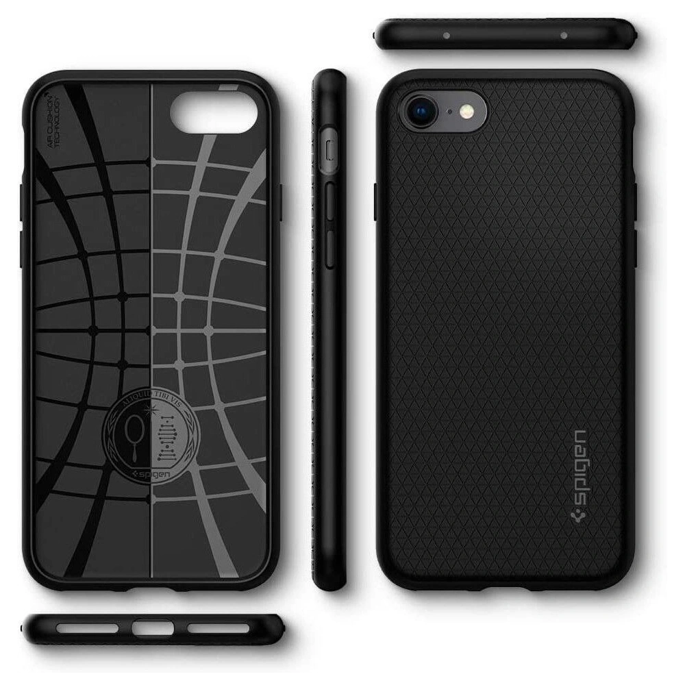 Etui Spigen Liquid Air Apple iPhone SE 2022/SE 2020/8/7 Black
