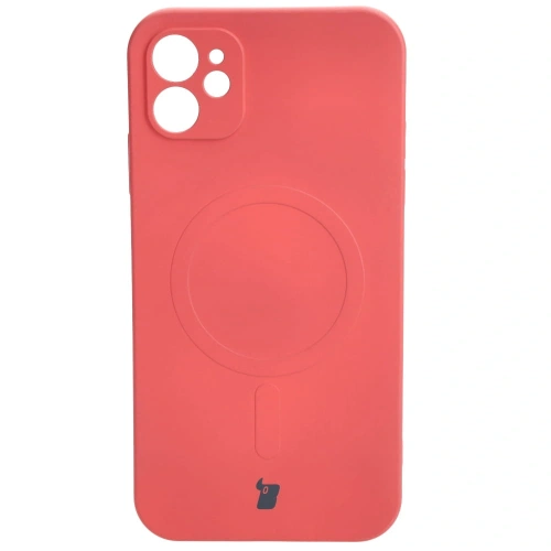 Kup Etui silikonowe z pierścieniem magnetycznym Bizon Case Silicone Magnetic do Apple iPhone 11 brudnoróżowe - BIZ3332 - {ean13} - Sklep Home Screen