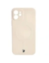 Kup Etui silikonové s magnetickým kroužkem Bizon Case Silicone Magnetic pro Apple iPhone 12 béžové - BIZ3333 - {ean13} - Sklep Home Screen