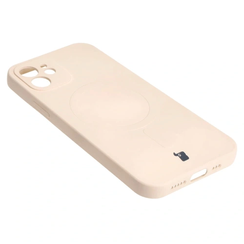 Kup Bizon Case Silicone Magnetic Apple iPhone 12 bézs - BIZ3333 - {ean13} - Sklep Home Screen