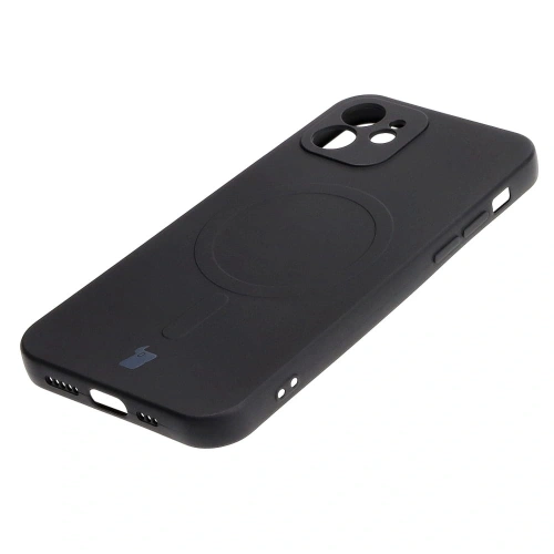 Kup Silikonové pouzdro s magnetickým kroužkem Bizon Case Silicone Magnetic pro Apple iPhone 12 černé - BIZ3334 - {ean13} - Sklep Home Screen