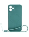 Kup Bizon Case Silikon Magnetic Apple iPhone 12 dunkelgrün - BIZ3335 - {ean13} - Sklep Home Screen