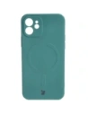 Kup Etui silikonowe z pierścieniem magnetycznym Bizon Case Silicone Magnetic do Apple iPhone 12 ciemnozielone - BIZ3335 - {ean13} - Sklep Home Screen