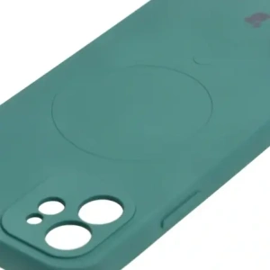 Kup Etui silikonowe z pierścieniem magnetycznym Bizon Case Silicone Magnetic do Apple iPhone 12 ciemnozielone - BIZ3335 - {ean13} - Sklep Home Screen