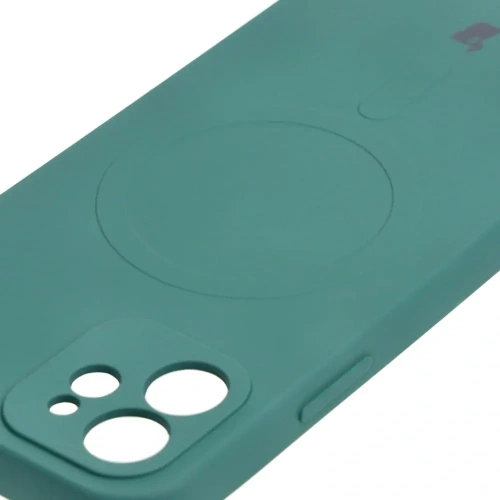 Kup Bizon Case Silikon Magnetic Apple iPhone 12 dunkelgrün - BIZ3335 - {ean13} - Sklep Home Screen