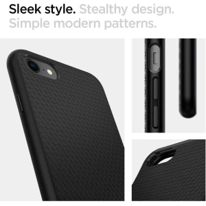 Buy Spigen Liquid Air Apple iPhone SE 2022/SE 2020/8/7 Black - SPN1050BLK - {ean13} - Home Screen Store Europe