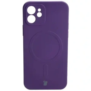 Kup Etui silikonowe z pierścieniem magnetycznym Bizon Case Silicone Magnetic do Apple iPhone 12 śliwkowe - BIZ3336 - {ean13} - Sklep Home Screen