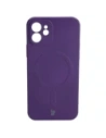 Kup Etui silikonové s magnetickým kroužkem Bizon Case Silicone Magnetic pro Apple iPhone 12 švestková - BIZ3336 - {ean13} - Sklep Home Screen