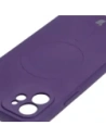 Kup Etui silikonové s magnetickým kroužkem Bizon Case Silicone Magnetic pro Apple iPhone 12 švestková - BIZ3336 - {ean13} - Sklep Home Screen