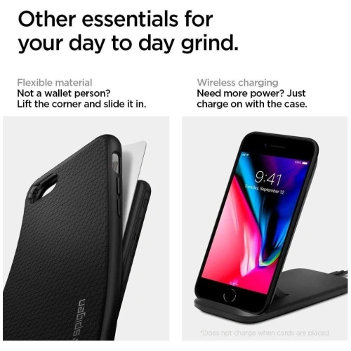 Buy Spigen Liquid Air Apple iPhone SE 2022/SE 2020/8/7 Black - SPN1050BLK - {ean13} - Home Screen Store Europe