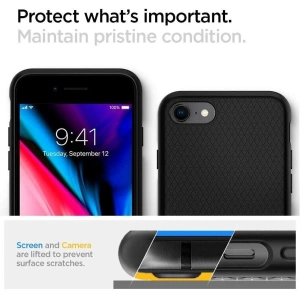 Kup Spigen Apple Tasche Liquid Air iPhone SE 2022/SE 2020/8/7 Schwarz - SPN1050BLK - {ean13} - Sklep Home Screen