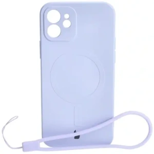 Kup Etui silikonowe z pierścieniem magnetycznym Bizon Case Silicone Magnetic do Apple iPhone 12 jasnofioletowe - BIZ3337 - {ean13} - Sklep Home Screen