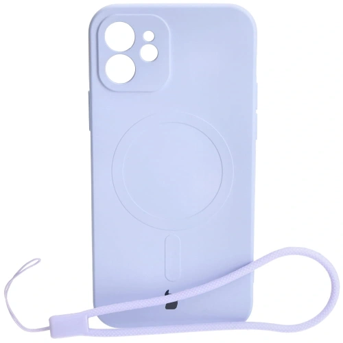 Kup Etui silikonové s magnetickým kroužkem Bizon Case Silicone Magnetic pro Apple iPhone 12 světle fialové - BIZ3337 - {ean13} - Sklep Home Screen
