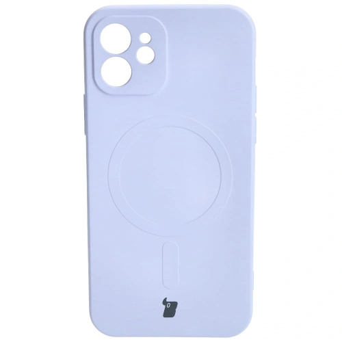 Kup Etui silikonové s magnetickým kroužkem Bizon Case Silicone Magnetic pro Apple iPhone 12 světle fialové - BIZ3337 - {ean13} - Sklep Home Screen