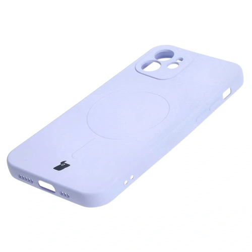 Kup Etui silikonové s magnetickým kroužkem Bizon Case Silicone Magnetic pro Apple iPhone 12 světle fialové - BIZ3337 - {ean13} - Sklep Home Screen