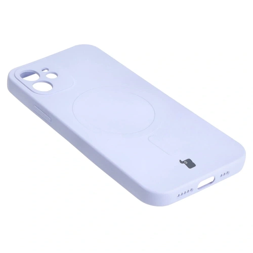 Kup Etui silikonové s magnetickým kroužkem Bizon Case Silicone Magnetic pro Apple iPhone 12 světle fialové - BIZ3337 - {ean13} - Sklep Home Screen