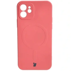 Bizon Case Silicone Magnetic Apple iPhone 12 dirty pink