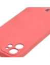 Kup Etui silikonové s magnetickým kroužkem Bizon Case Silicone Magnetic pro Apple iPhone 12 špinavě růžové - BIZ3338 - {ean13} - Sklep Home Screen