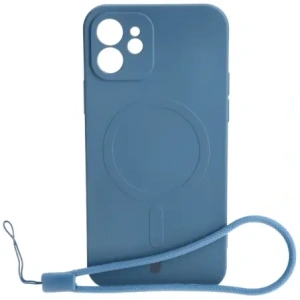 Kup Bizon Case Silikon Magnetic Apple iPhone 12 marineblau - BIZ3339 - {ean13} - Sklep Home Screen
