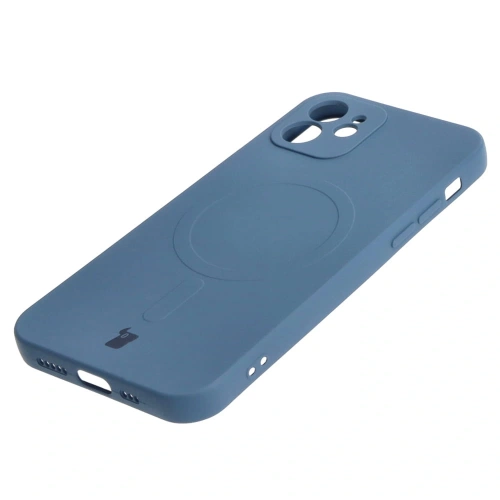 Kup Bizon Case Silicone Magnetic Apple iPhone 12 tengerészkék - BIZ3339 - {ean13} - Sklep Home Screen