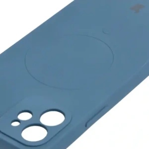 Kup Etui silikonowe z pierścieniem magnetycznym Bizon Case Silicone Magnetic do Apple iPhone 12 granatowe - BIZ3339 - {ean13} - Sklep Home Screen