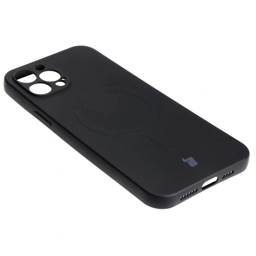 Kup Etui silikonowe z pierścieniem magnetycznym Bizon Case Silicone Magnetic do Apple iPhone 12 Pro Max czarne - BIZ3340 - {ean13} - Sklep Home Screen