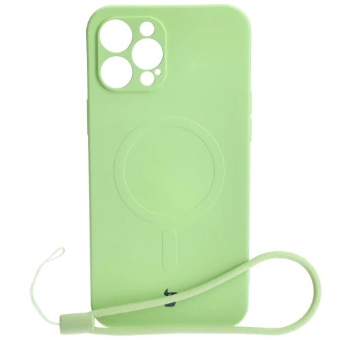 Buy Bizon Case Silicone Magnetic Apple iPhone 12 Pro Max light green - BIZ3342 - {ean13} - Home Screen Store Europe