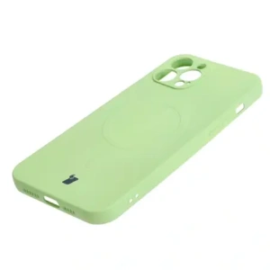 Kup Etui silikonowe z pierścieniem magnetycznym Bizon Case Silicone Magnetic do Apple iPhone 12 Pro Max jasnozielone - BIZ3342 - {ean13} - Sklep Home Screen