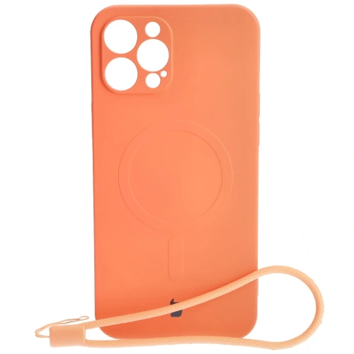 Kup Etui silikonowe z pierścieniem magnetycznym Bizon Case Silicone Magnetic do Apple iPhone 12 Pro Max marchewkowe - BIZ3343 - {ean13} - Sklep Home Screen