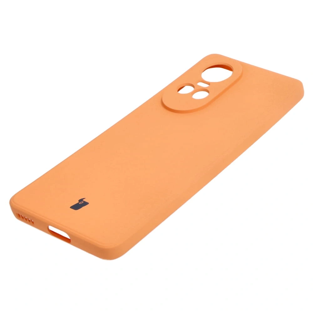 Etui Bizon Case Silicone Sq do Oppo Reno 10 Pro 5G pomarańczowe